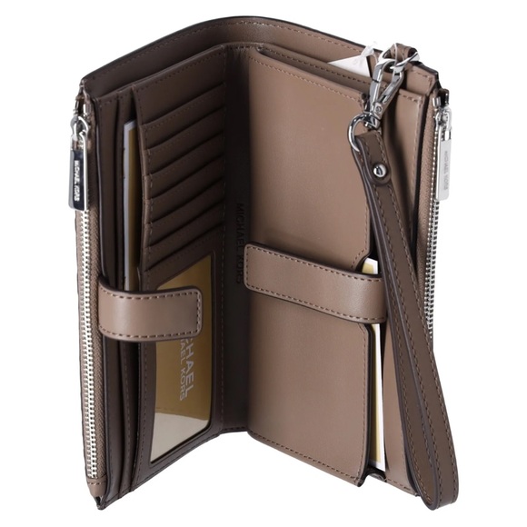 Michael Kors Jet Set Travel Large Double Zip Wallet MK Dusk Multi Python - Picture 5 of 6